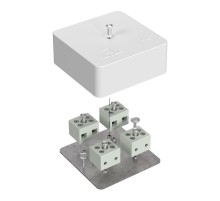 Коробка огнестойкая для кабель-канала 40-0450-FR6.0-8 Е15-Е120 75х75х30 IP42  8p, 6.0 мм.кв. 40-0450-FR6.0-8  Промрукав