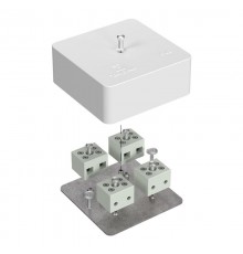 Коробка огнестойкая для кабель-канала 40-0450-FR6.0-8 Е15-Е120 75х75х30 IP42  8p, 6.0 мм.кв. 40-0450-FR6.0-8  Промрукав