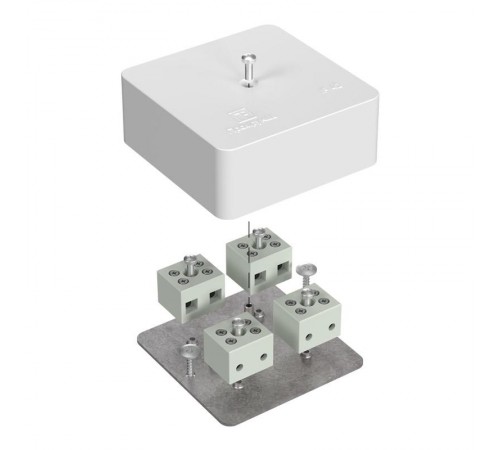 Коробка огнестойкая для кабель-канала 40-0450-FR6.0-8 Е15-Е120 75х75х30 IP42  8p, 6.0 мм.кв. 40-0450-FR6.0-8  Промрукав