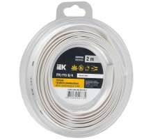 Трубка термоусадочная ТТУ нг-LS 8/4 белая (2м/упак) IEK  UDR12-008-004-002-K01-T  IEK