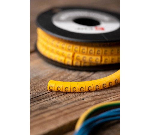 Маркер-кабельный 2,5кв.мм "C" (1000шт.) (ЕС-1) EKF PROxima  plc-KM-2.5-C  EKF