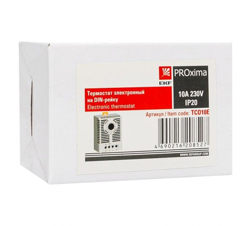 Термостат электронный на DIN-рейку 10 А 230 В IP20 EKF PROximaTCO10EEKF