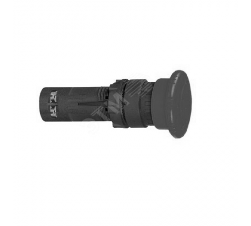 Кнопка грибовидная OptiSignal Compact D22 C7-PM-211 черная 1НО+1НЗ   362125  КЭАЗ