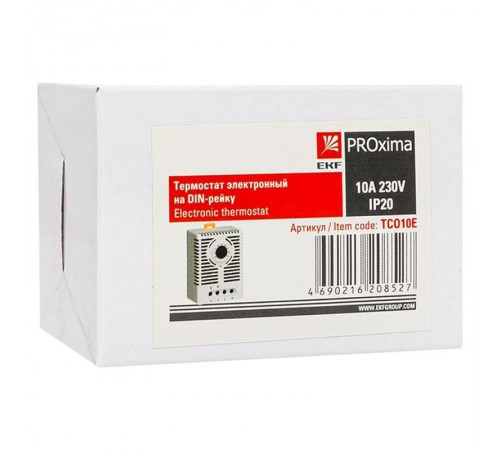 Термостат электронный на DIN-рейку 10 А 230 В IP20 EKF PROximaTCO10EEKF