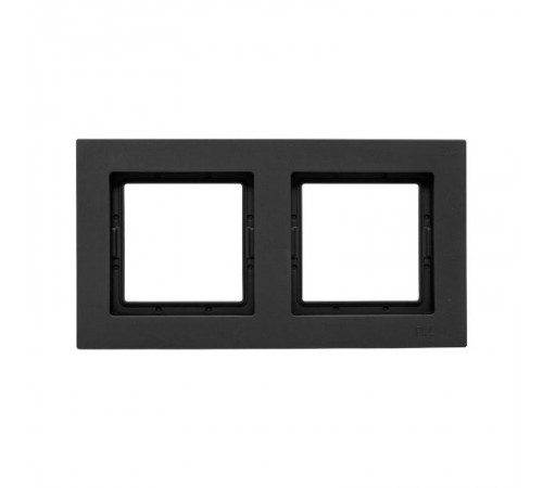 2 - местная рамка, IP44, чёрная, пластик Эпика EKF  UP1-FPB-02-44  EKF