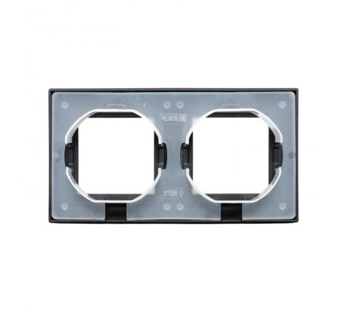 2 - местная рамка, IP44, чёрная, пластик Эпика EKF  UP1-FPB-02-44  EKF