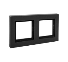2 - местная рамка, IP44, чёрная, пластик Эпика EKF  UP1-FPB-02-44  EKF