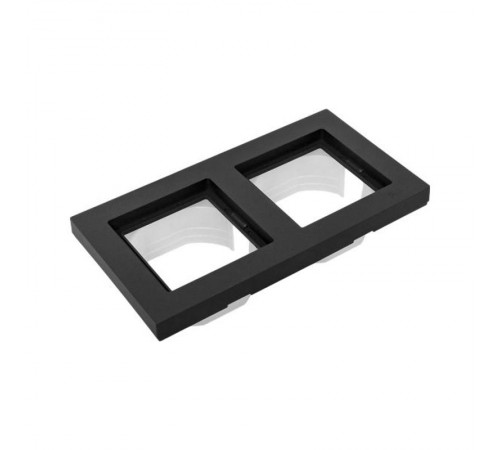 2 - местная рамка, IP44, чёрная, пластик Эпика EKF  UP1-FPB-02-44  EKF