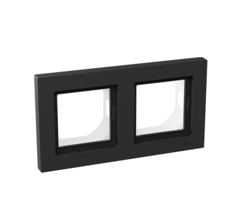 2 - местная рамка, IP44, чёрная, пластик Эпика EKF  UP1-FPB-02-44  EKF