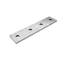 Пластина 4 отверстия для СТРАТ профиля, толщ. 5,0 мм, гор. цинк, 376130  ПЛ-4-5,0-ГЦ   Ostec