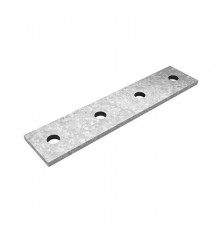 Пластина 4 отверстия для СТРАТ профиля, толщ. 5,0 мм, гальван. цинк, 876130  ПЛ-4-5,0-ЭЦ   Ostec