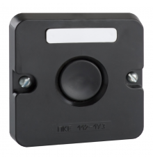 Пост кнопочный ПКЕ 122-1-У2-IP54 (черная кнопка)  150738  КЭАЗ