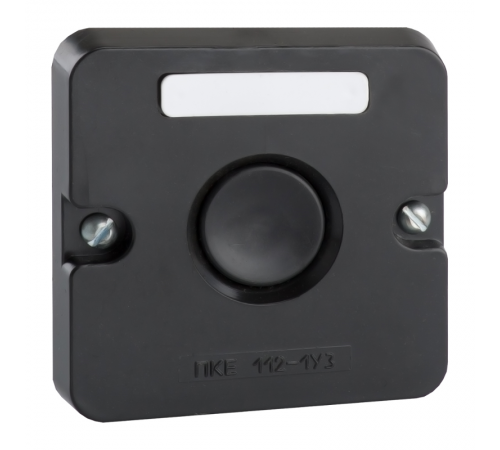 Пост кнопочный ПКЕ 112-1-У3-IP40 (черная кнопка)  150731  КЭАЗ