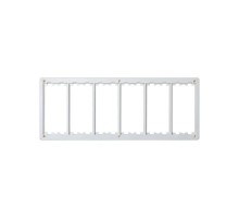 Simon Connect Рамка на 6 S-модулей к монт.коробке SM660, Сима Класик, белый  SM602-9  Simon