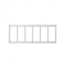 Simon Connect Рамка на 6 S-модулей к монт.коробке SM660, Сима Класик, белый  SM602-9  Simon