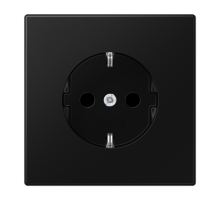 Розетка SCHUKO®; дюропласт; черный матовый   LS1520SWM  Jung