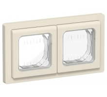 FLITE Рамка 2-местная IP55 Рпро-2-55-ФлСл сливочный  FI-M20-32-55-K86  IEK