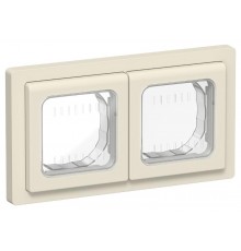 FLITE Рамка 2-местная IP55 Рпро-2-55-ФлСл сливочный  FI-M20-32-55-K86  IEK