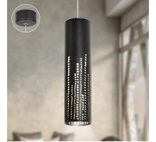 Светильник подвесной (подвес)  PL26 BK MR16 GU10 потолочный цилиндр черный  Б0061365  ЭРА