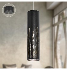 Светильник подвесной (подвес)  PL26 BK MR16 GU10 потолочный цилиндр черный  Б0061365  ЭРА