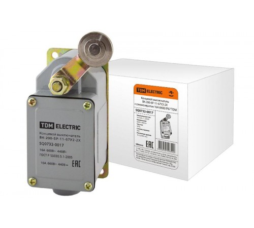 Концевой выключатель ВК-200-БР-11-67У2-2X с самовозвратом 16А 660В IP67   SQ0732-0017  TDM