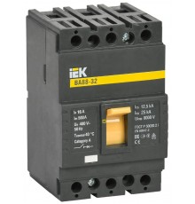 Авт. выкл. ВА88-32  3Р  16А  25кА    SVA10-3-0016  IEK