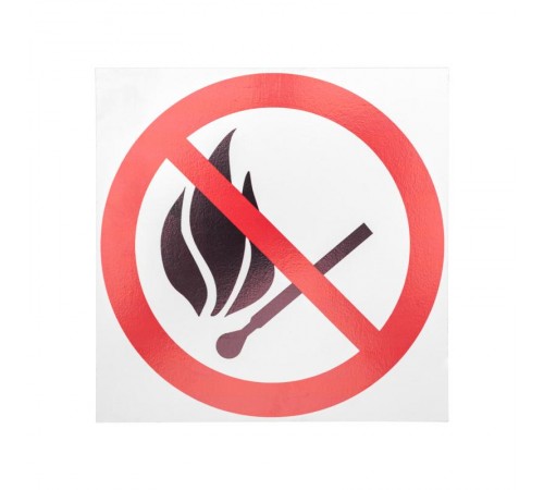 Табличка ПВХ информационный знак "Запрещается пользоваться открытым огнем и курить" d - 180 мм  56-0056-2  REXANT