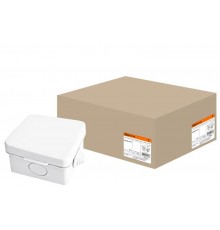 Коробка распределительная о/п 65х65х50мм, крышка, IP54, 4вх.  SQ1401-0111  TDM