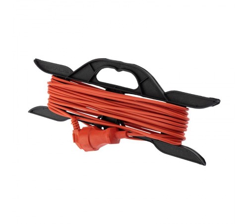 Удлинитель-шнур на рамке ПВС 2х0.75, 10 м, б/з, 6 А, 1300 Вт, IP20, оранжевый (Сделано в России)  11-7111  PROconnect