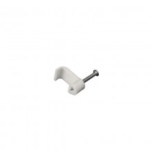 Крепеж кабеля плоский 10 х 4 мм, белый (упак. 50 шт)  07-4210  REXANT