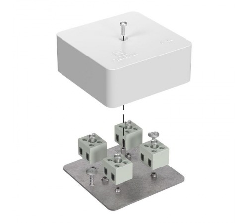 Коробка огнестойкая для кабель-канала Е15-Е120 75х75х30 IP42  8p, 2.5 мм.кв. 40-0450-FR2.5-8  Промрукав