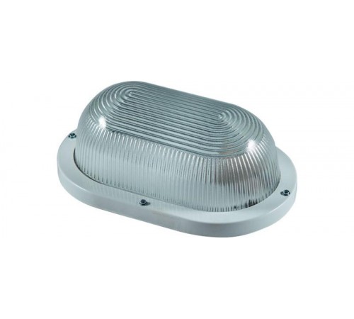 Светильник пылевлагозащищенный для ЖКХ НПП 03-100-1202 ЛН 1х100Вт IP65 Овал Решётка Матовый  11662  Владасвет