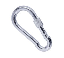 Карабин пожарный с фиксатором 15 мм (DIN 5299D) (1 шт/уп)  PR08.25080  Промрукав