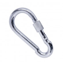 Карабин пожарный с фиксатором 10 мм (DIN 5299D) (1 шт/уп)  PR08.25078  Промрукав