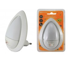 Ночник Яйцо 0,5Вт светодиодный белый с выключателем  SQ0357-0012  TDM