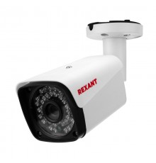 Цилиндрическая уличная камера AHD 5.0 Мп 2592х1944, объектив 3.6 мм, ИК до 30 м  45-0140  Rexant