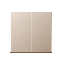 Двойная клавиша для балансирных механизмов выключателей (кнопок), в комплекте с AS90-5HP (крепежный элемент), возможно IP44; дюропласт; шампань; A500 