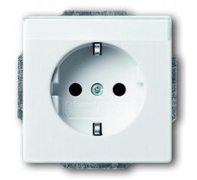 Розетка SCHUKO 16А 250В с полем для надписи, серия solo/future, цвет davos/альпийский белый  2011-0-6209   2CKA002011A6209  ABB