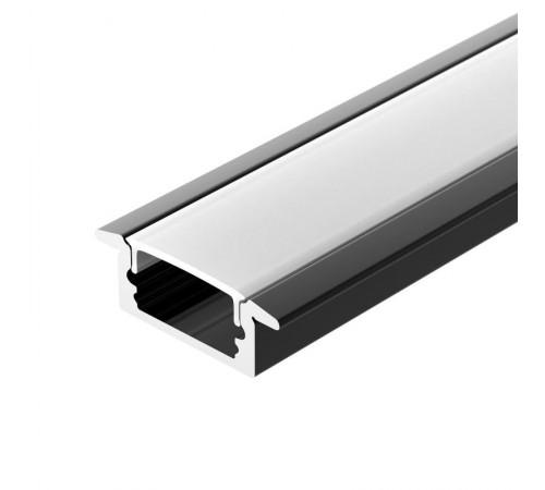 Профиль LINE-2308-F-2000 ANOD BLACK (Arlight, Алюминий)  040301  Arlight