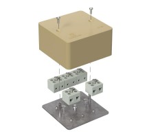 Коробка огнестойкая для кабель-канала 40-0460-FR6.0-10 Е15-Е120 RAL1001 85х85х45 (44 шт/кор) бежевая  40-0460-1001-FR6.0-10  Промрукав