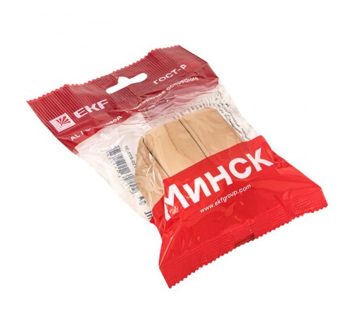 Выключатель 2-клавишный ОП Минск 10А светлое дерево EKF  EGV10-023-30  EKF