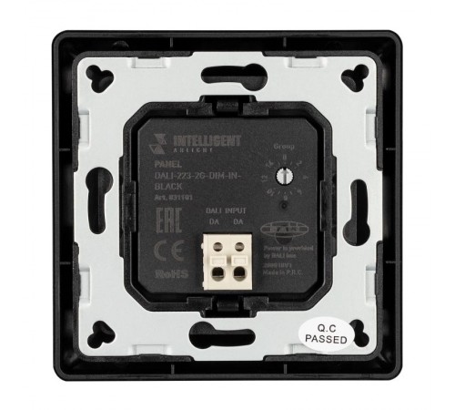 INTELLIGENT ARLIGHT Панель DALI-223-2G-DIM-IN-BLACK (BUS) (INTELLIGENT ARLIGHT, -)  031101  Arlight