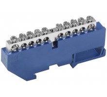 Шина N "ноль" на DIN-изоляторе Ni ШНИ-6х9-10-Д-С  YNN10-10-D-K07-N  IEK