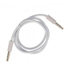 Аудиокабель 3,5 мм штекер-штекер 0,5 м белый  18-1105  REXANT