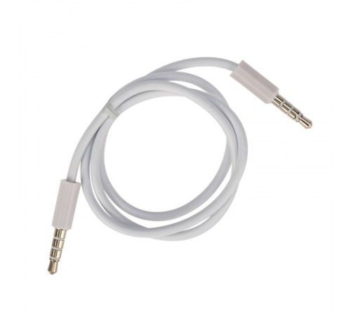 Аудиокабель 3,5 мм штекер-штекер 0,5 м белый  18-1105  REXANT