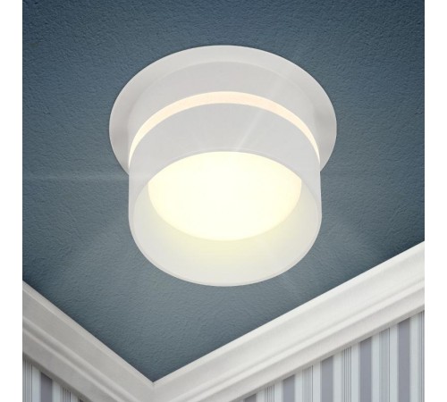 Светильник встраиваемый декоративный DK93 WH MR16/GU5.3 белый  Б0054364  ЭРА