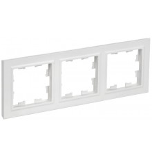 BRITE Рамка 3-местная РУ-3-БрАБ арктический белый   BR-M32-K91  IEK