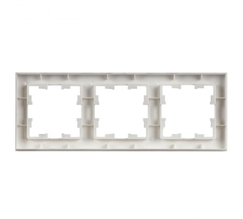 BRITE Рамка 3-местная РУ-3-БрАБ арктический белый   BR-M32-K91  IEK