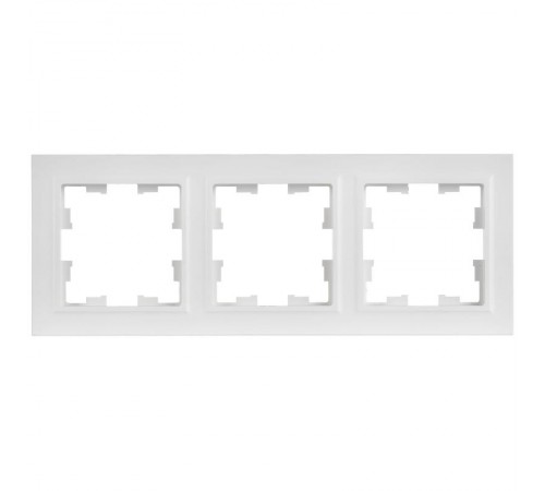 BRITE Рамка 3-местная РУ-3-БрАБ арктический белый   BR-M32-K91  IEK