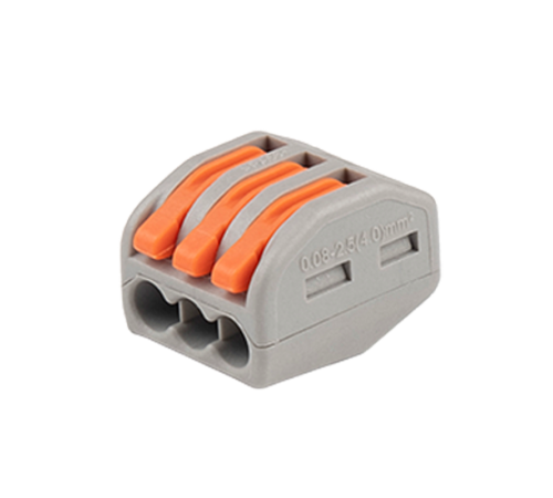 Клемма монтажная  рычажного соединения PTC-3P 222-413 BL/10 450V 32A 0,08-2,5(4.0)mm2 / 10шт./  5050730 Jazzway